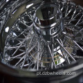 24x9 24x10 Chrome Silver Wire Rim